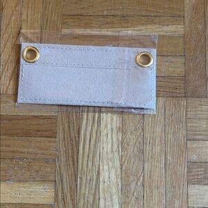 Tan Beige Small Wallet felt insert organizer